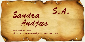 Sandra Anđus vizit kartica